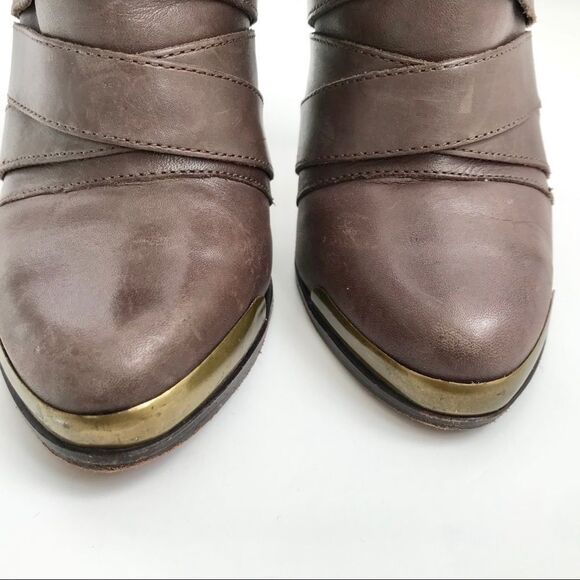 Joie Taupe Santo wrap Leather Boots size 5(35) - Picture 6 of 14